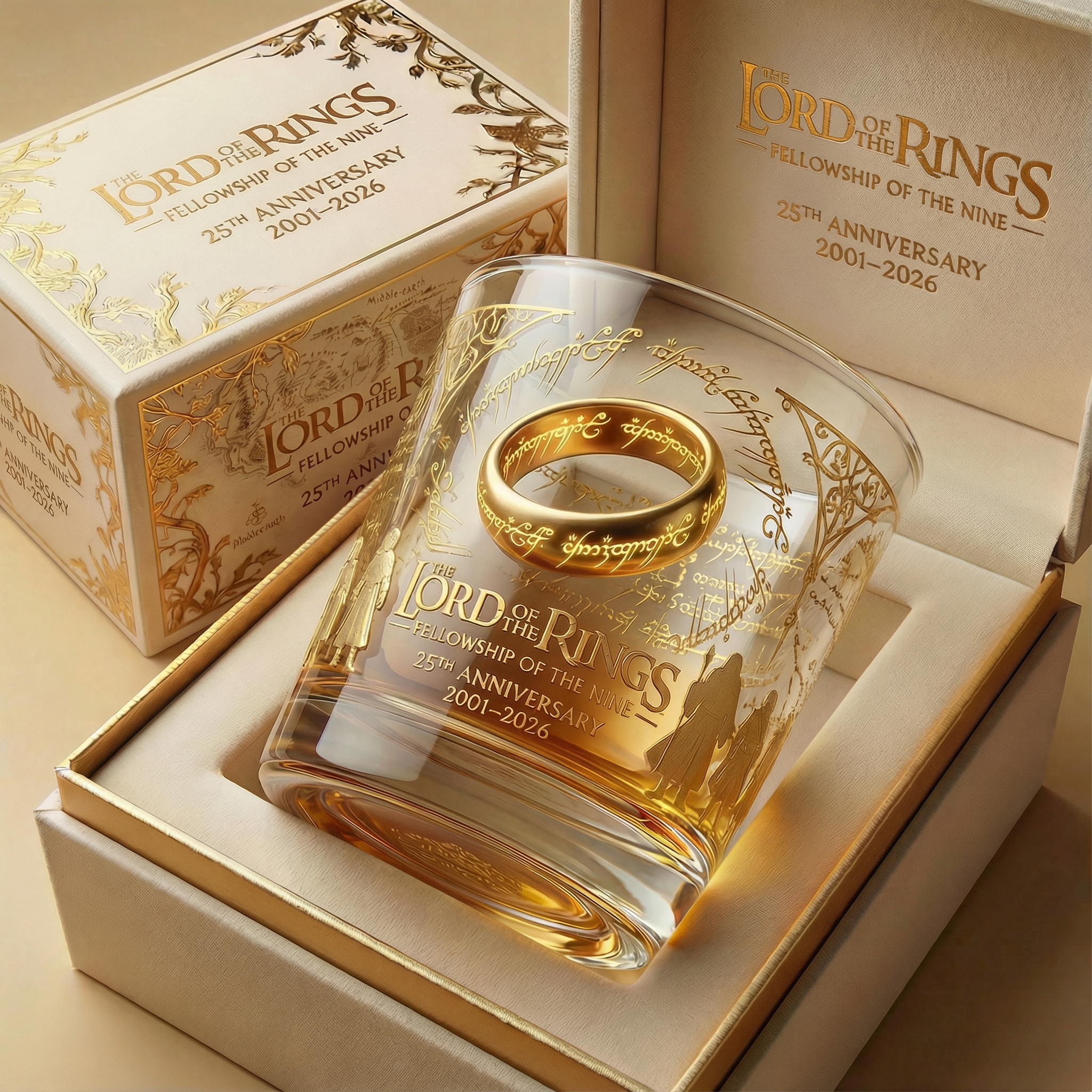 The Lord of the Rings · Fellowship of the Nine 25th Anniversary Whiskey Glass