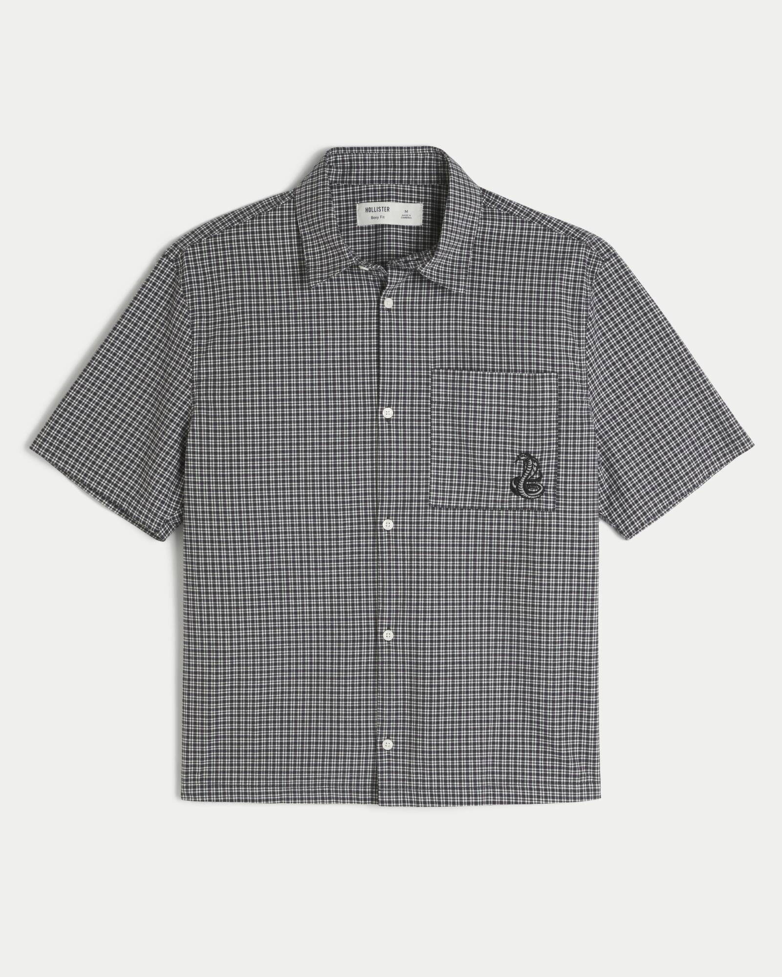 Boxy Short-Sleeve Cherry Graphic Shirt
