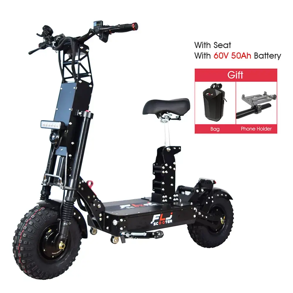 2022 New K14 14inch 8000W Fat wheels skateboard electric scoote with Short Handle fast speed 58MPH