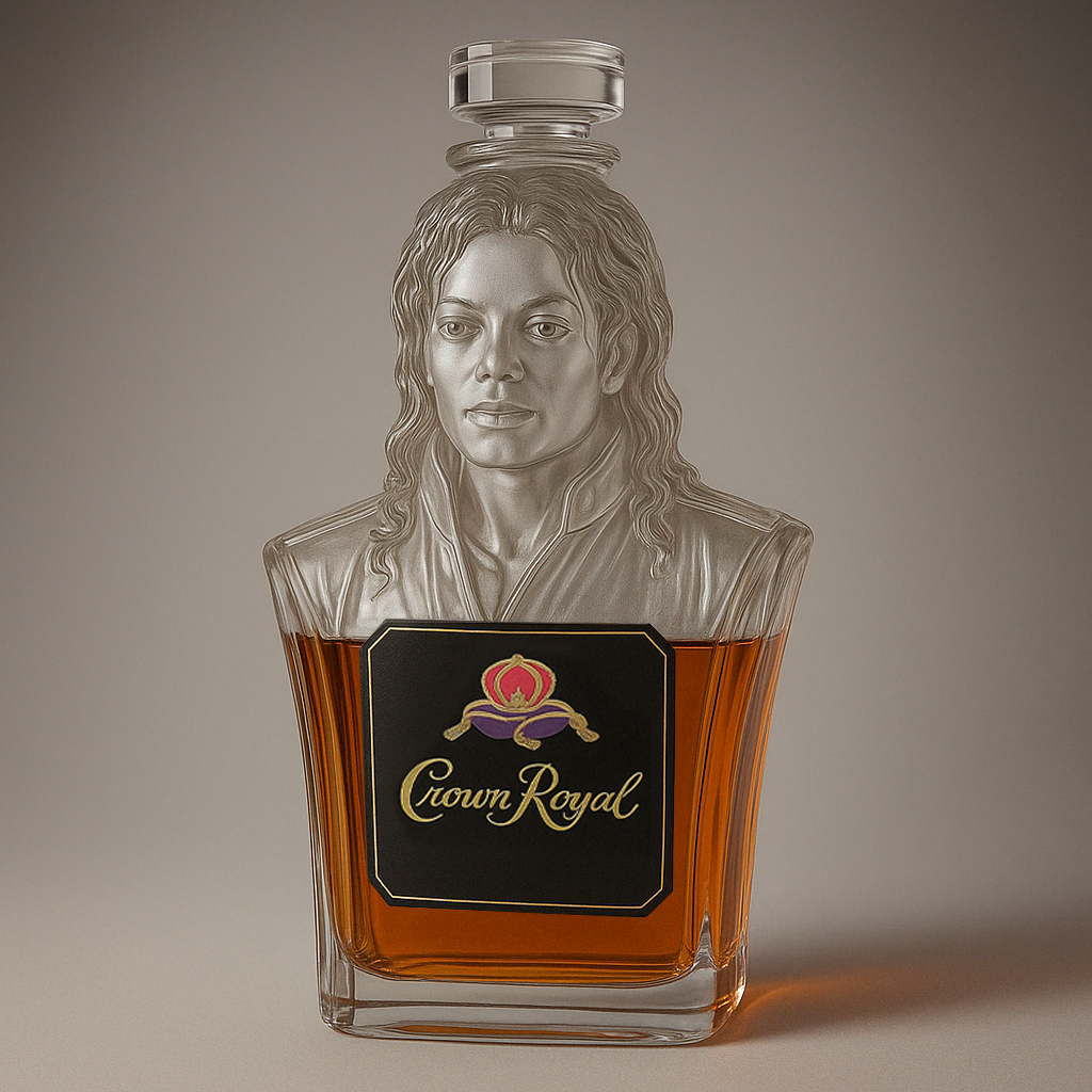 MJ Whiskey Bottle