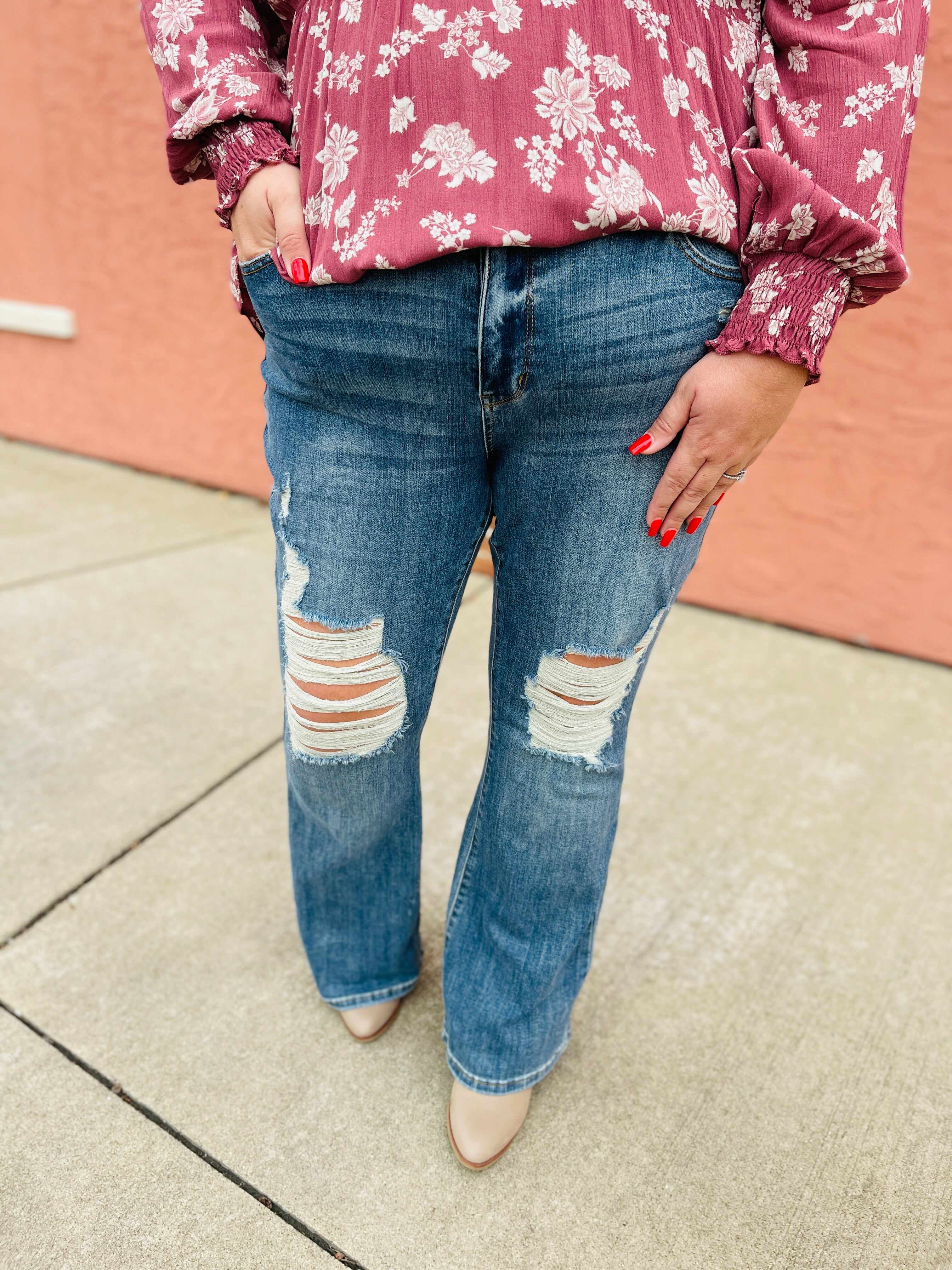 PLUS/REG Flare to There Flare Jeans