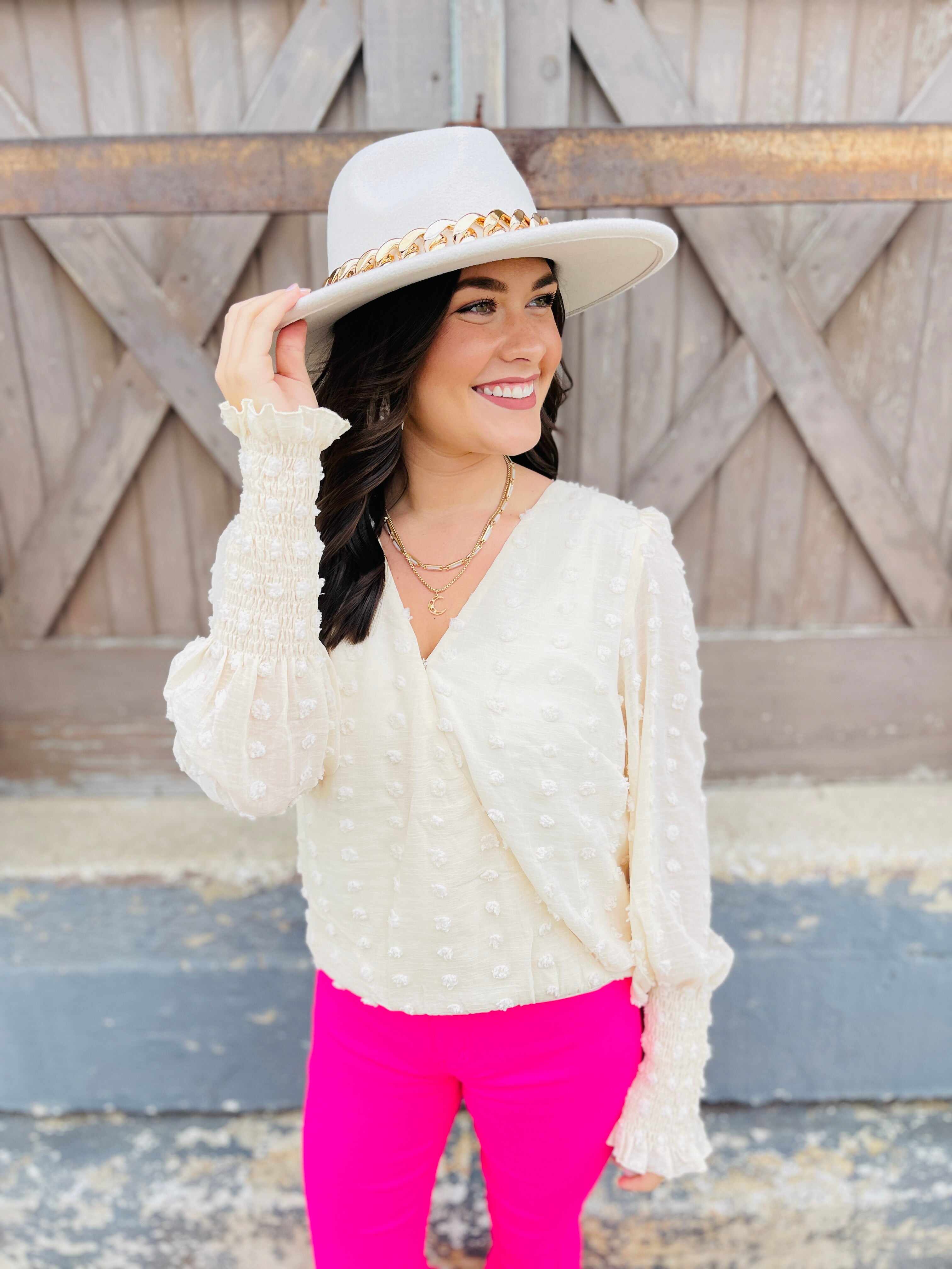 Bulky Chain Link Fedora Hat-Multiple Colors!