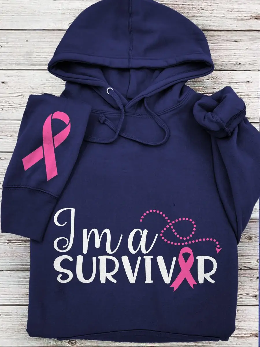 Women's Breast Cancer Ribbon Survivor Sweatshirt