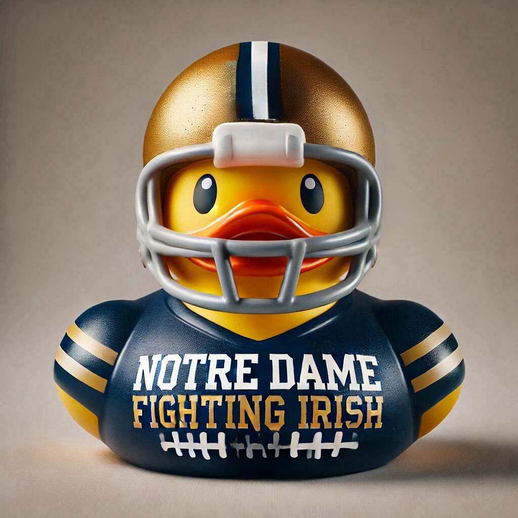 College Football Rubber Duck