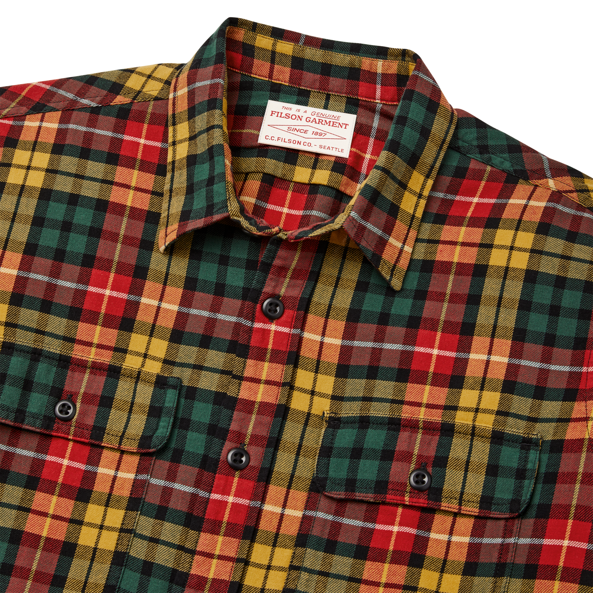 Scout Shirt - Spruce / Gold Plaid