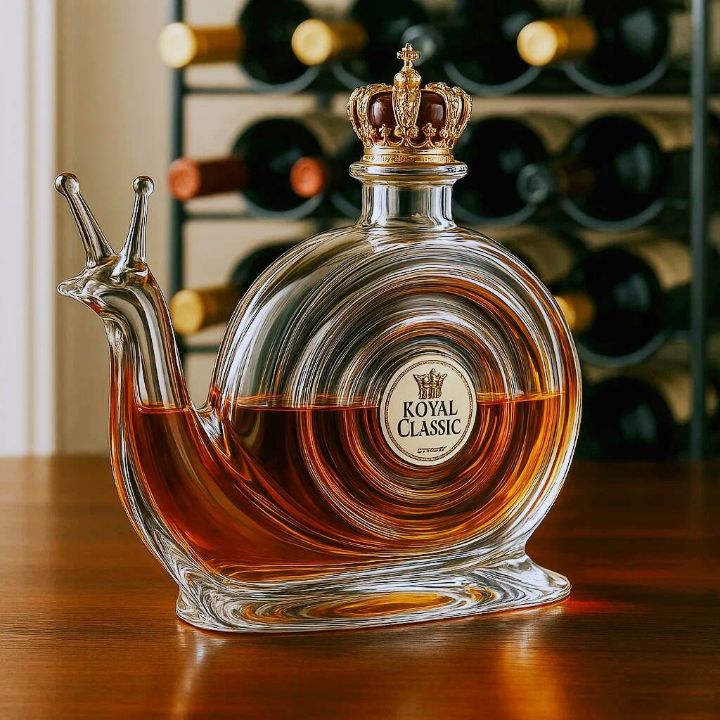Snail Whiskey Bottle