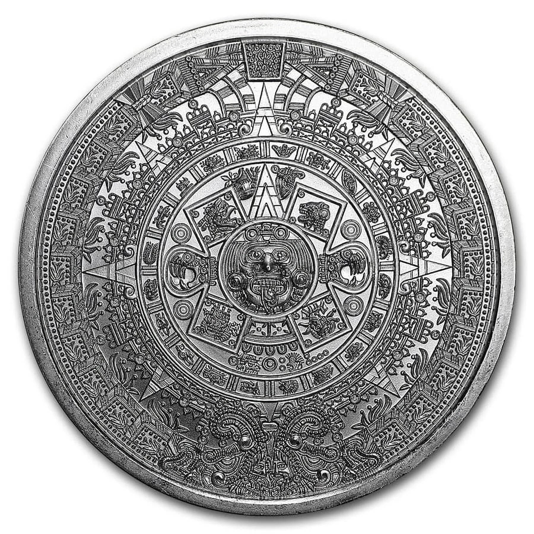 Last Day 50% OFF🔥 1 oz Aztec Calendar Silver Round