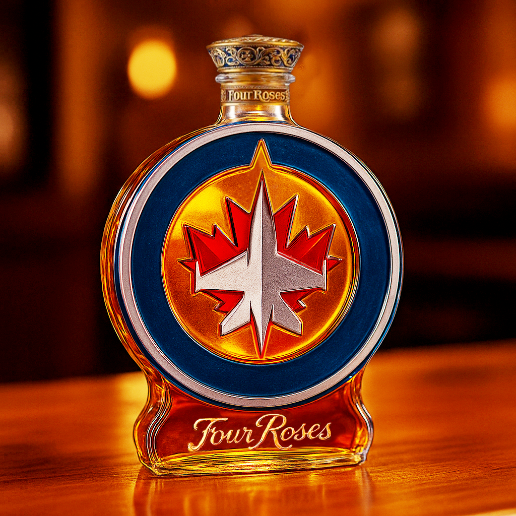 Winnipeg Jets Whiskey Bottle