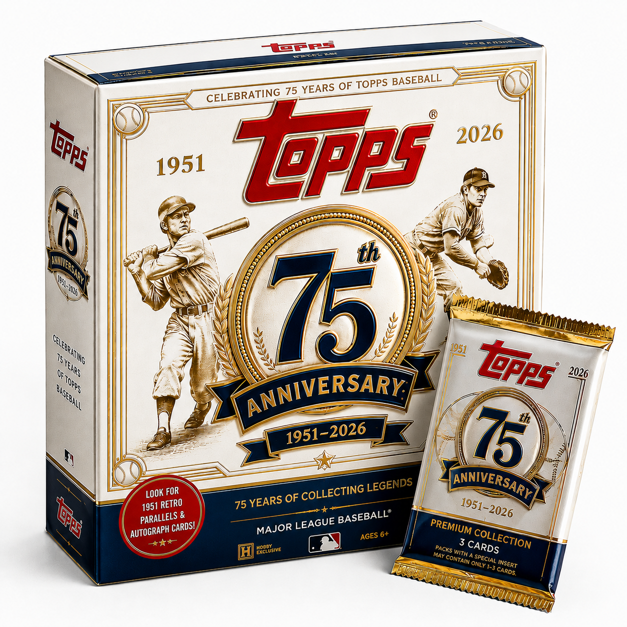 75th Anniversary Baseball Card Set (1951–2026)