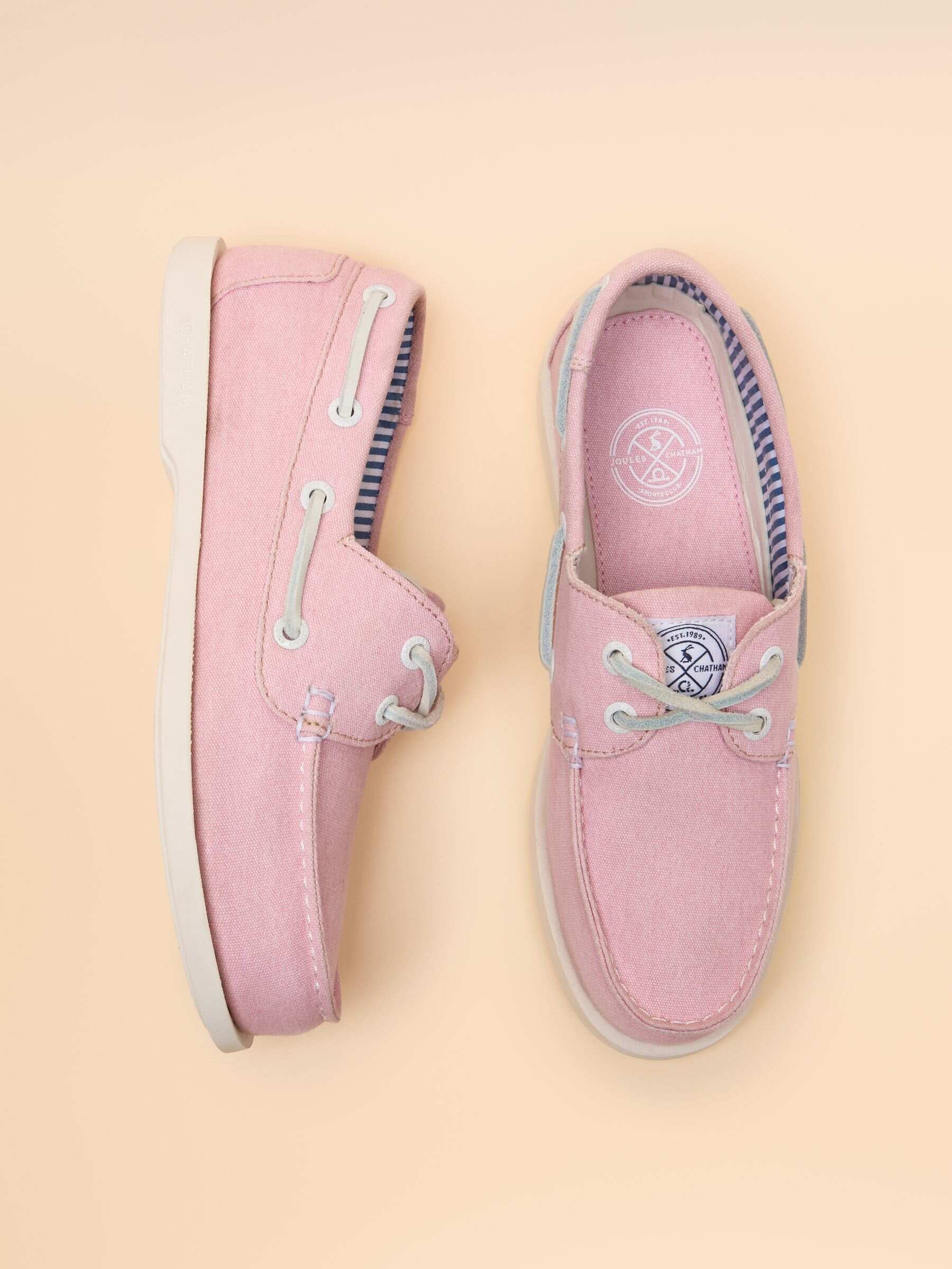 Joules X Chatham Yellow Jetty Deck Shoes