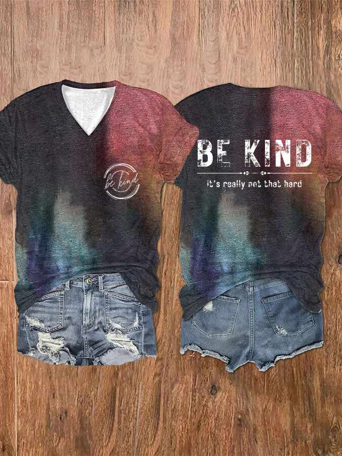 Women's Be Kind It's Really Not That Hard Print T-Shirt
