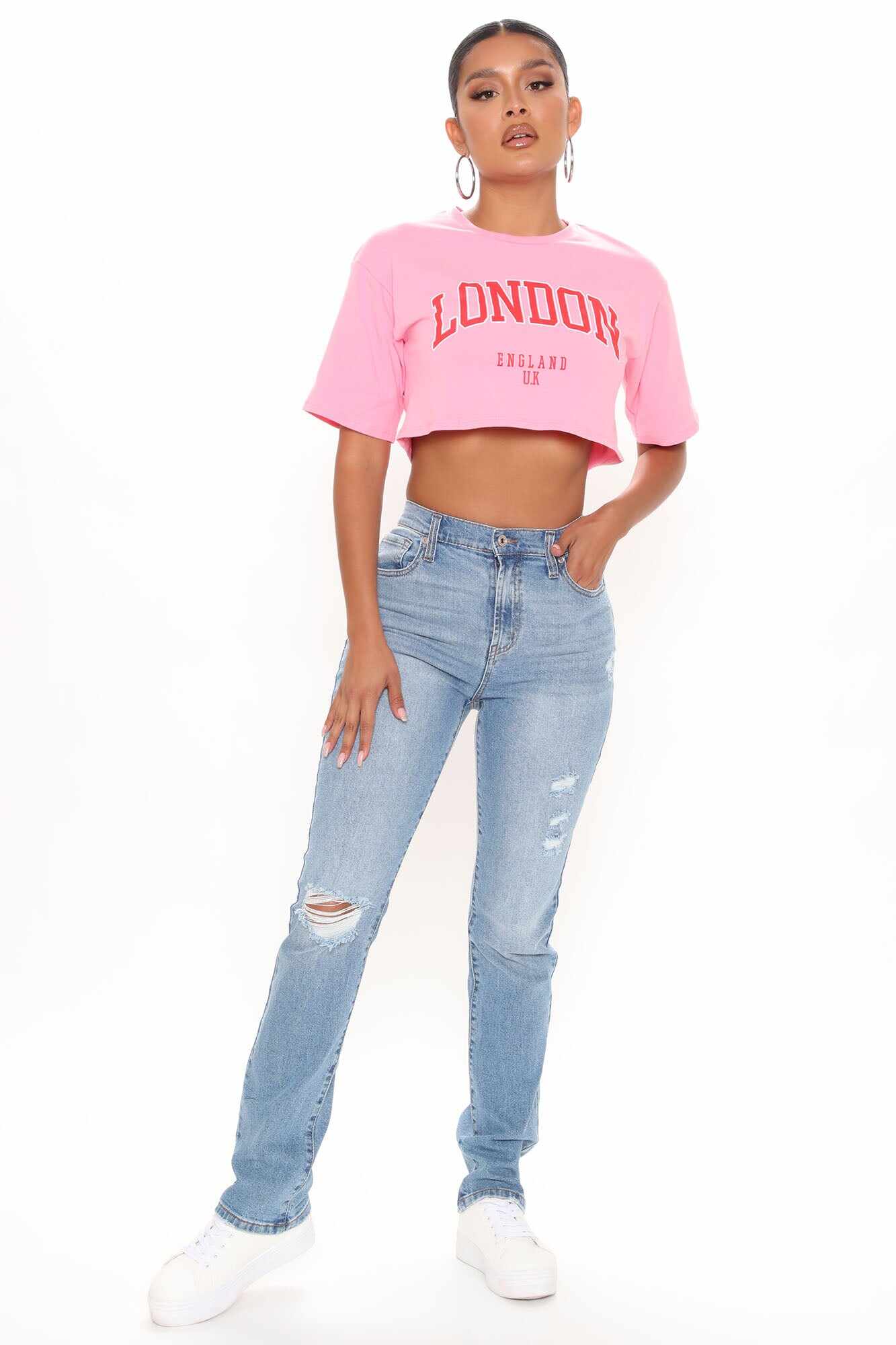 Replay Of The 90's Slim Straight Leg Jeans - Medium Blue Wash