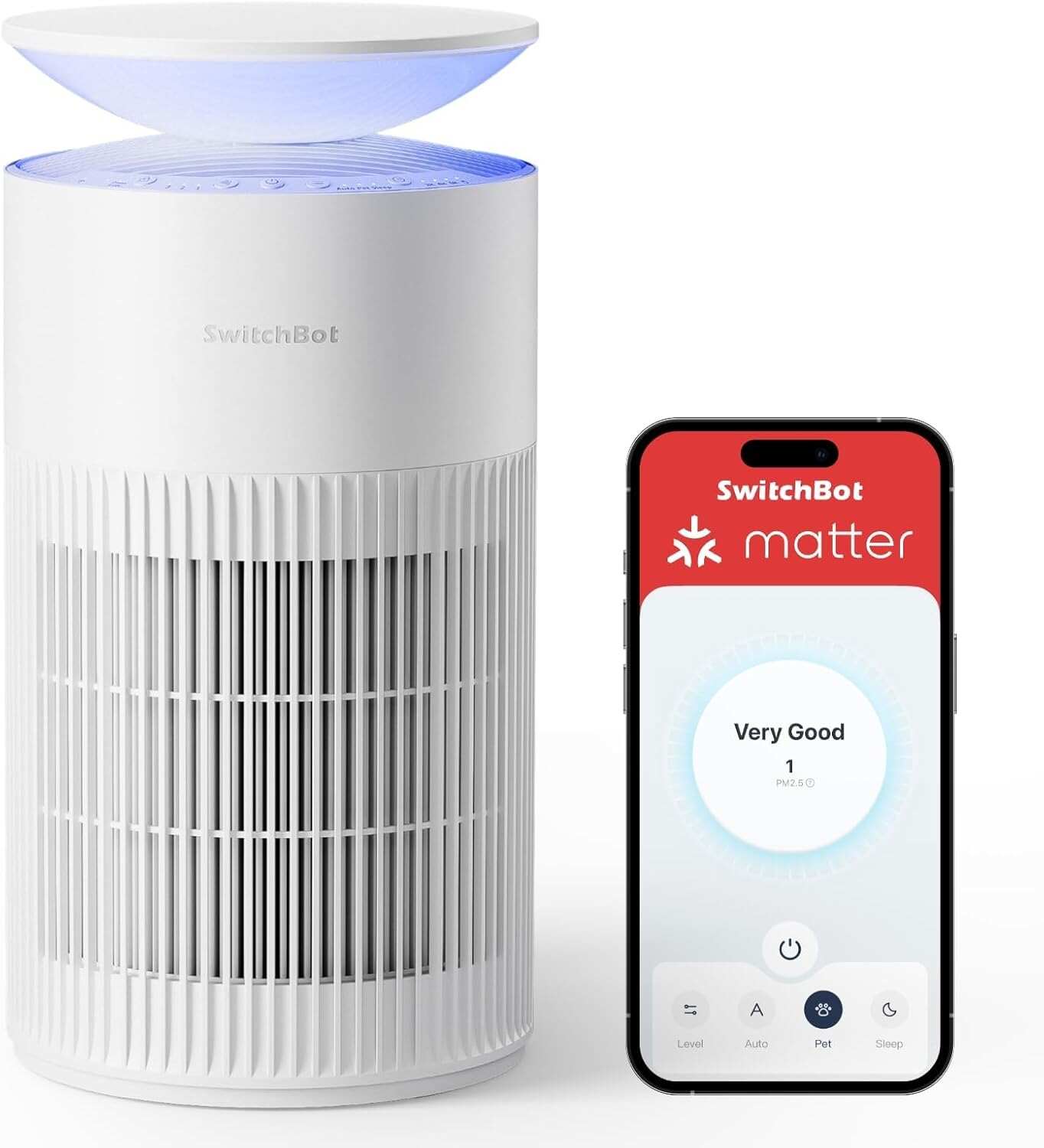 SwitchBot Air Purifier for Home Large Room up to 3620 ft²