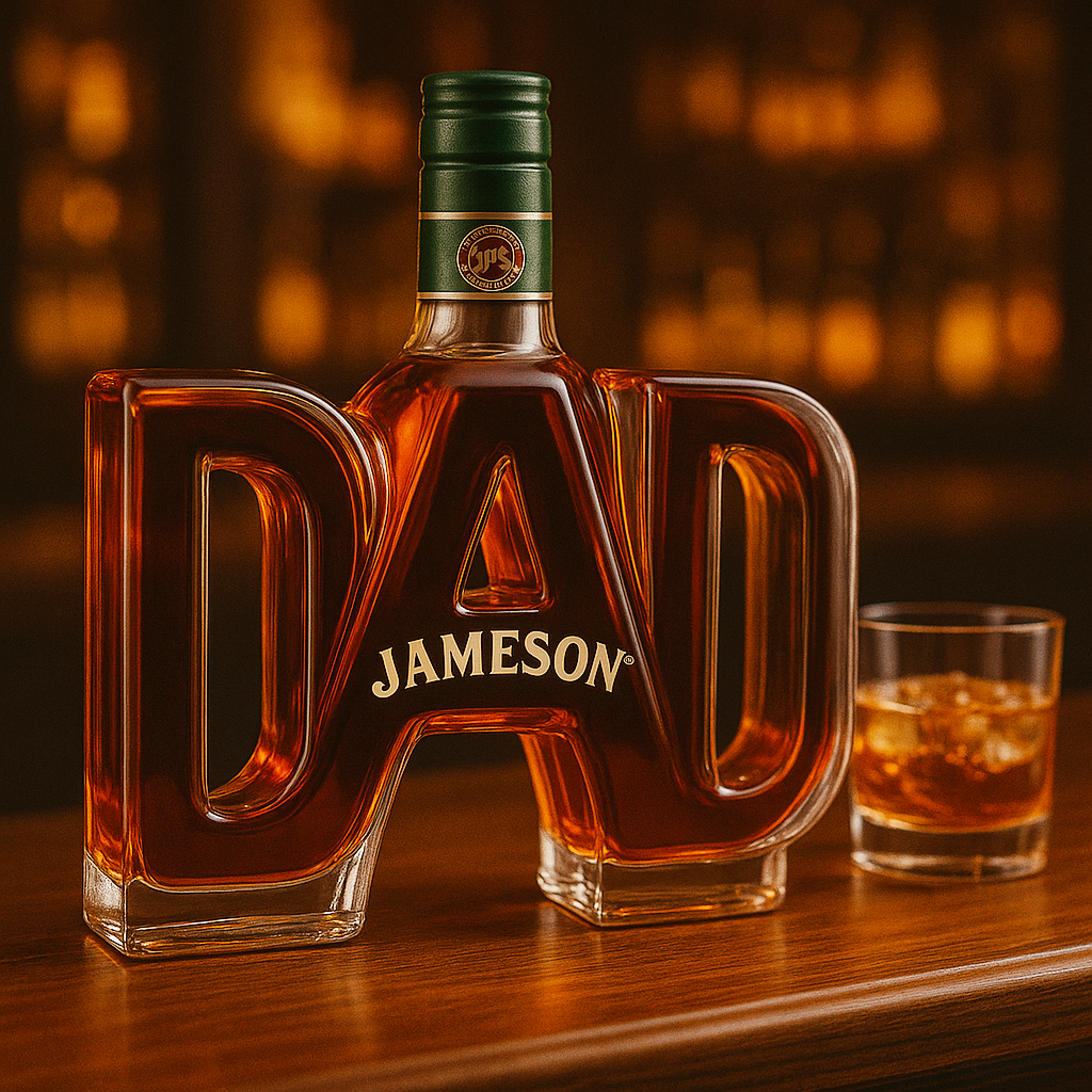 DAD Whiskey Bottle