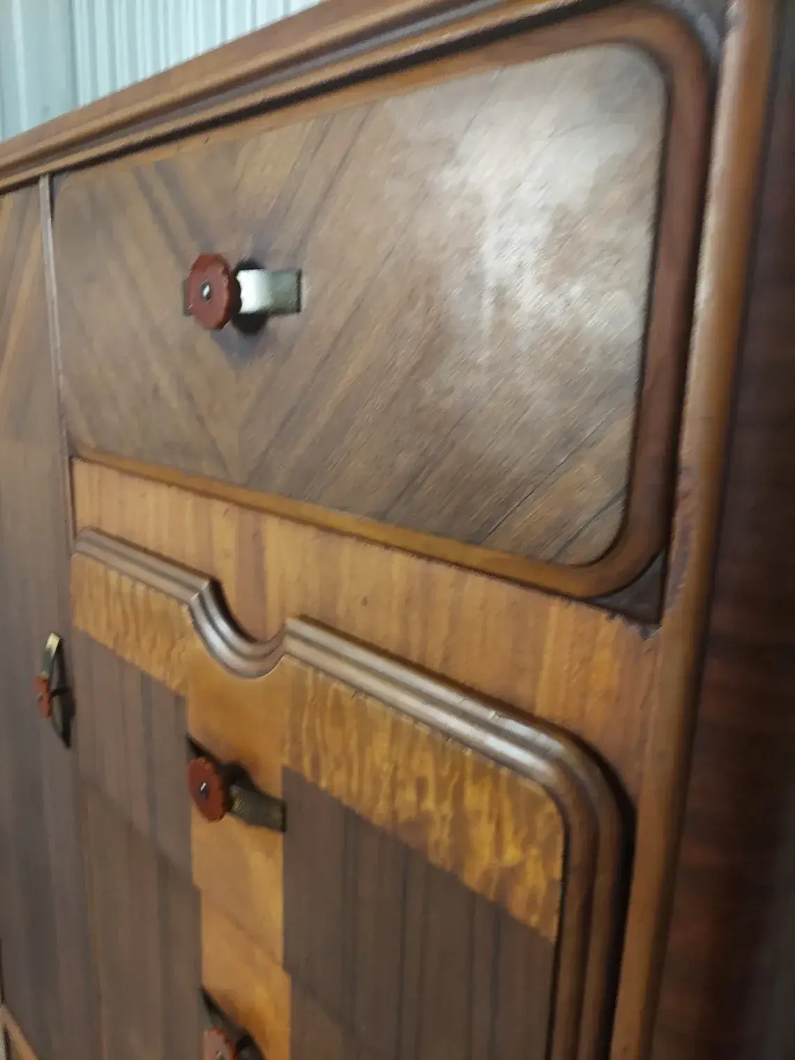 Vintage Art Deco Waterfall Wardrobe