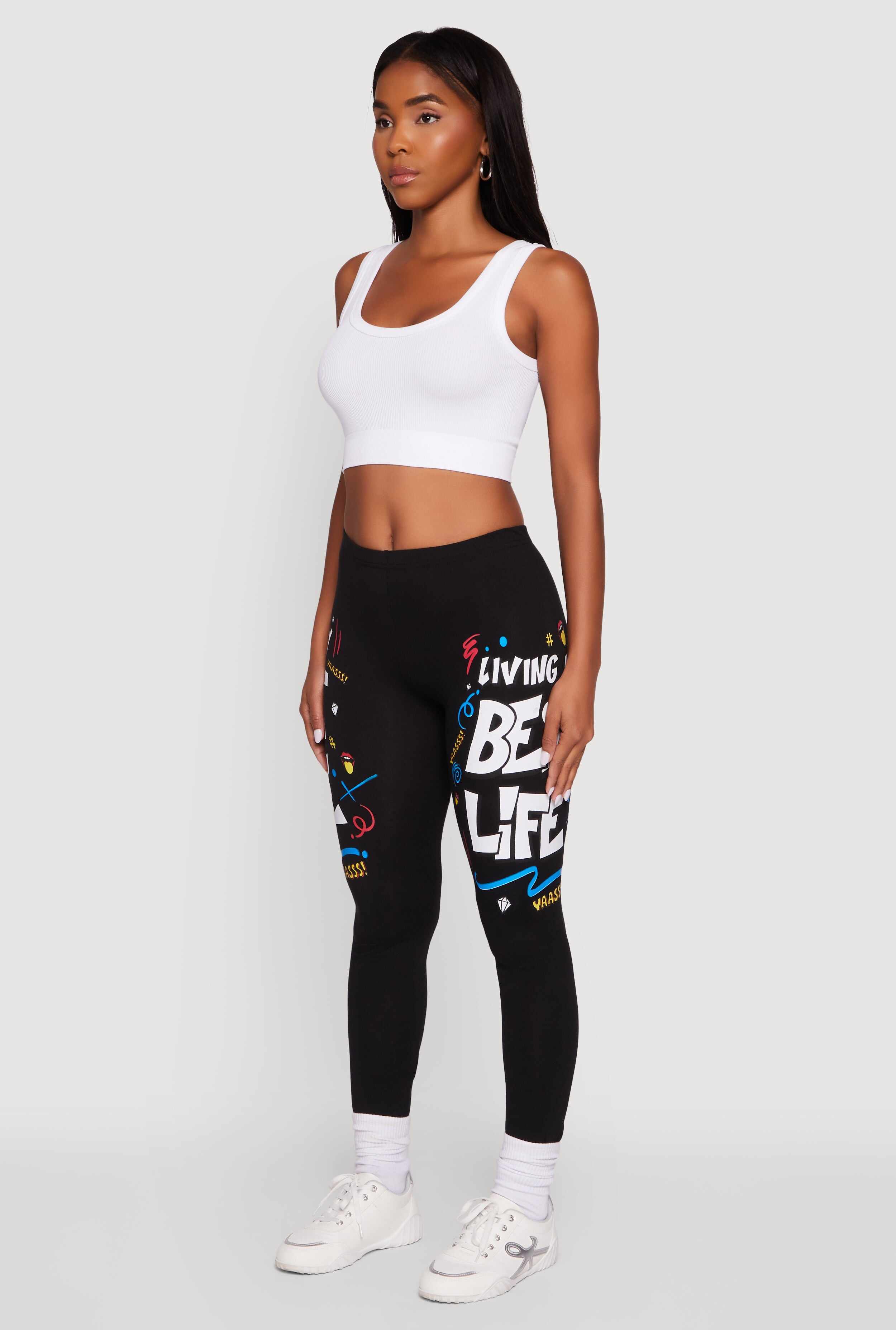 Living My Best Life Graphic Leggings