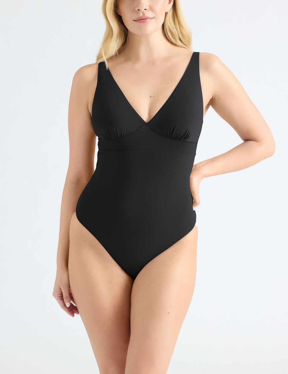 Deep V One Piece Swimsuit