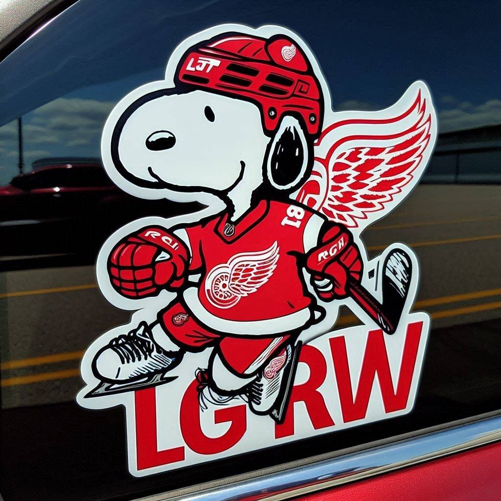 Snoopy NHL Car Decal