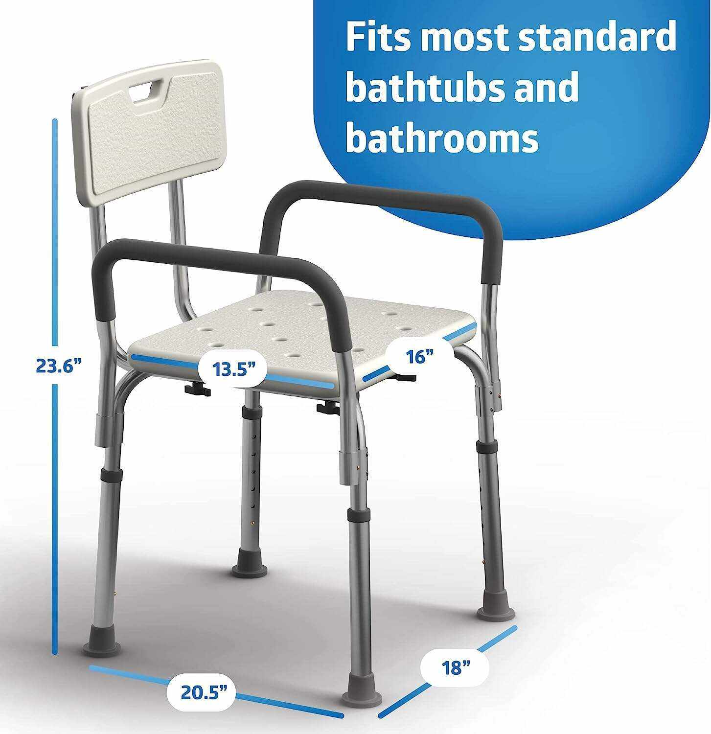 Drive Medical BLS18FBD-ELR Blue Streak Lightweight Wheelchair with Swing-Away Elevating Leg Rests and Flip-Back Arms
