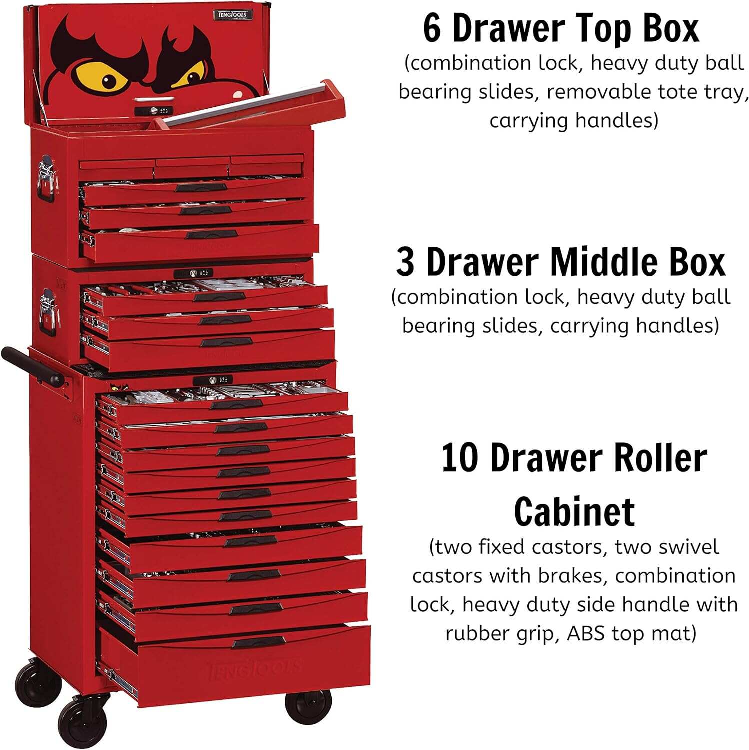 Teng Tools 1100 Piece Complete Mixed Monster Mega Master Hand Tool Kit - TCMONSTER02
