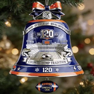 120th Anniversary Ben Hill Griffin Stadium Bell Ornament