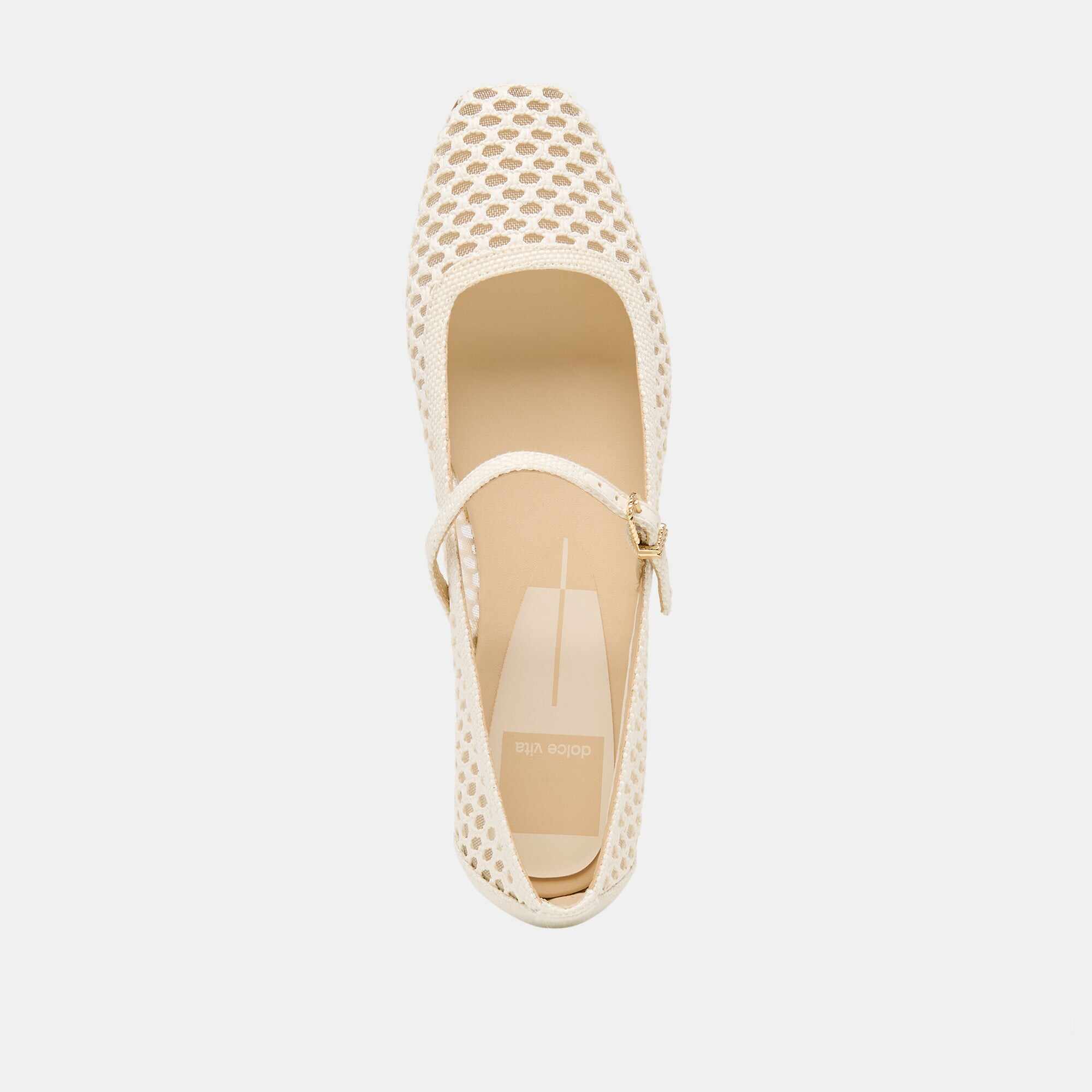 REYES BALLET FLATS WHITE WOVEN RAFFIA