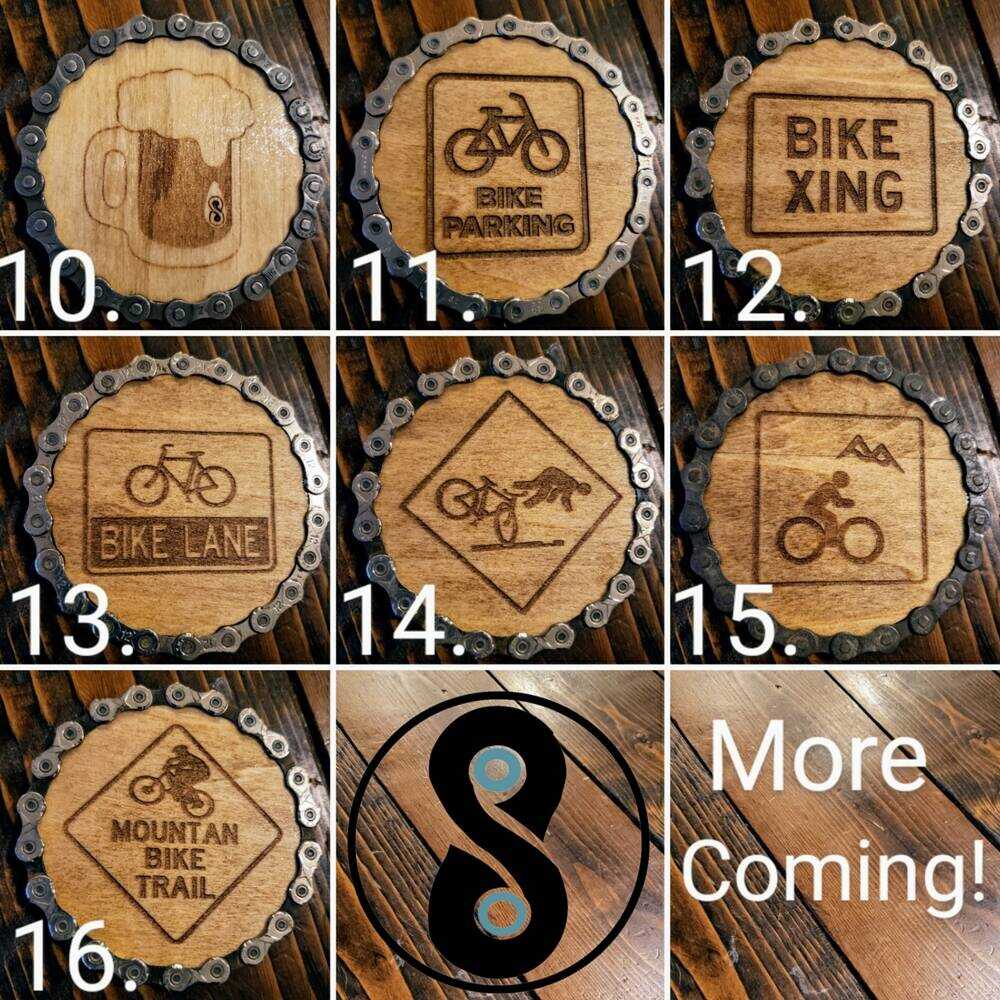 Bicycle Themed Coasters