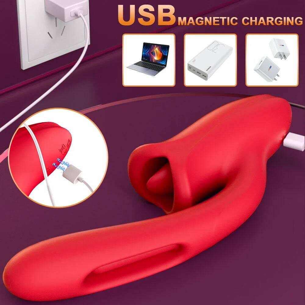 PASSION PULSE Patting Dildo Vibrator: Clit & G-Spot Stimulator