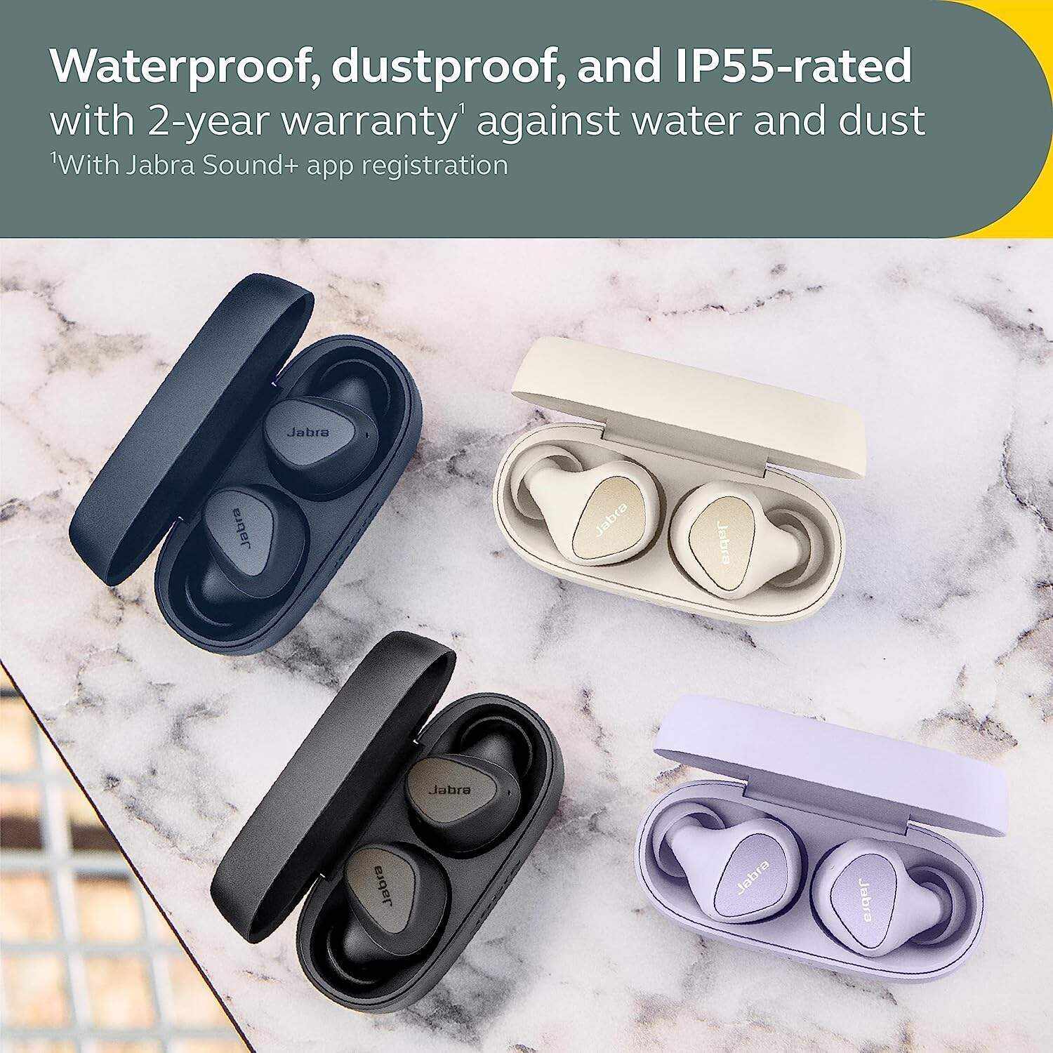 Jabra Elite 10 True Wireless Earbuds – Advanced Active Noise Cancelling Earbuds with Next-Level Dolby Atmos Surround Sound –All-Day Comfort, Multipoint Bluetooth, Wireless Charging – Cream
