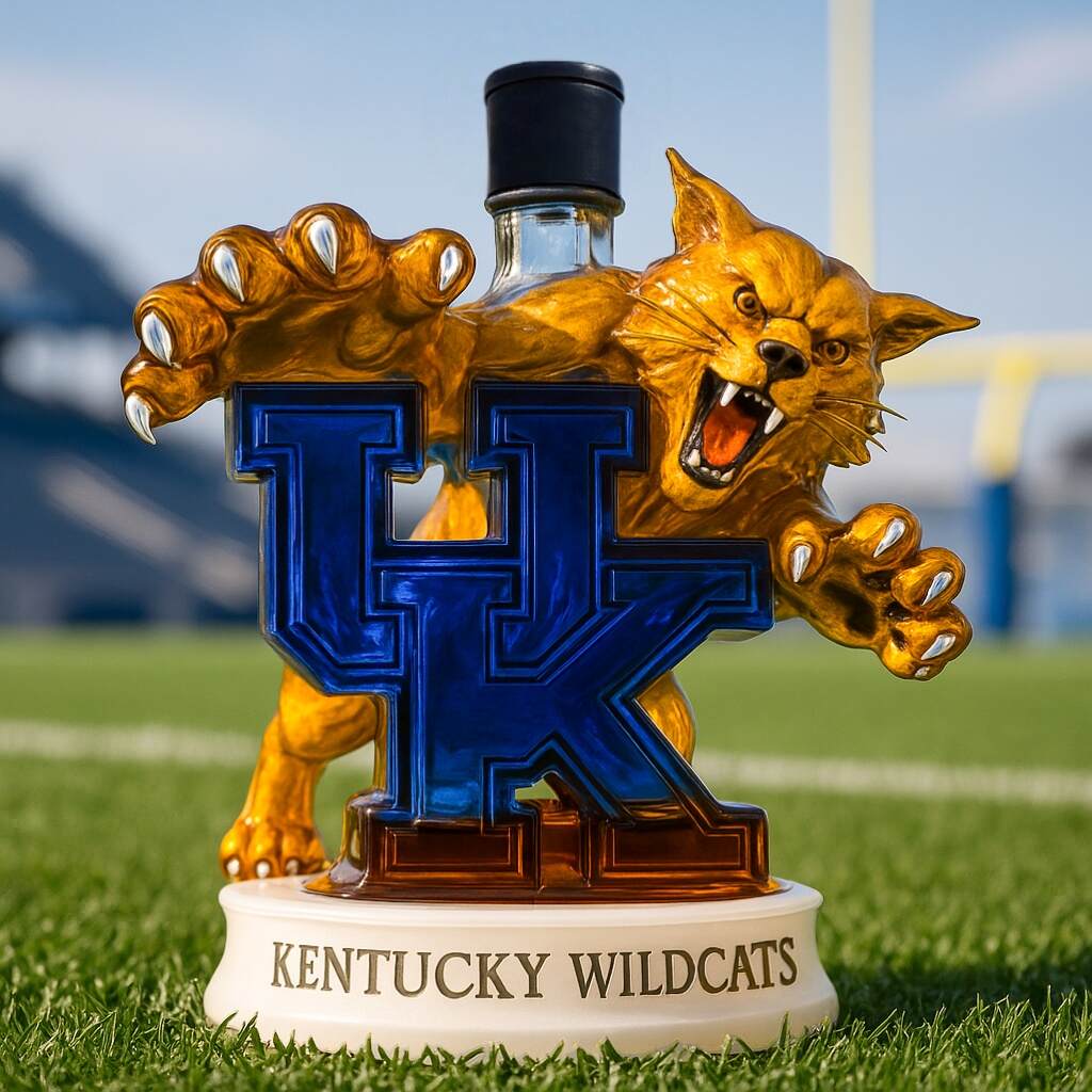 Kentucky Wildcats Whiskey Bottle