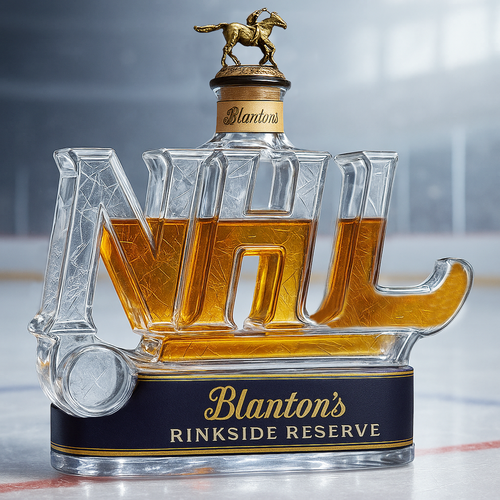 National Hockey League Whiskey Bottle