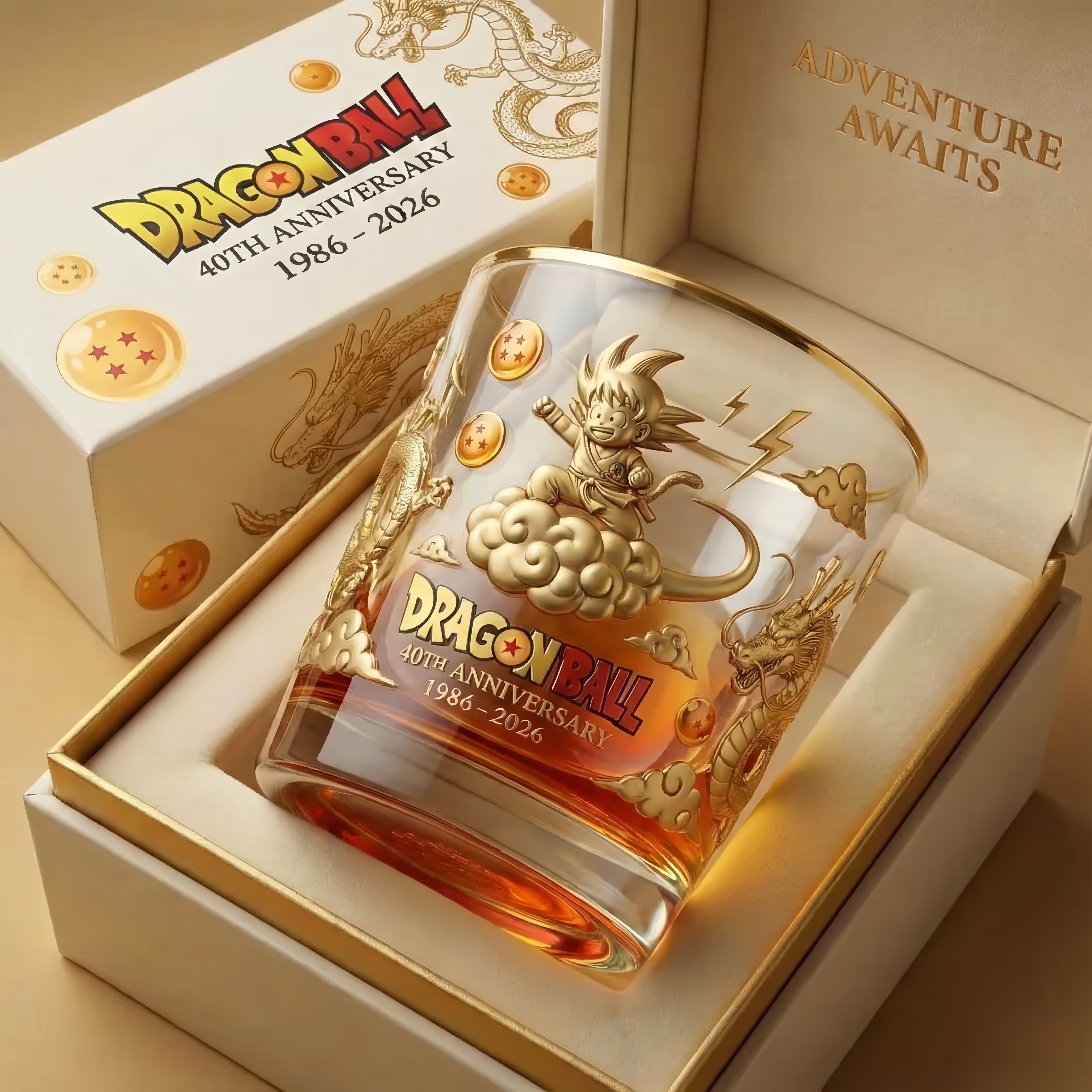 Dragon Ball 40th Anniversary Commemorative Whiskey Glass