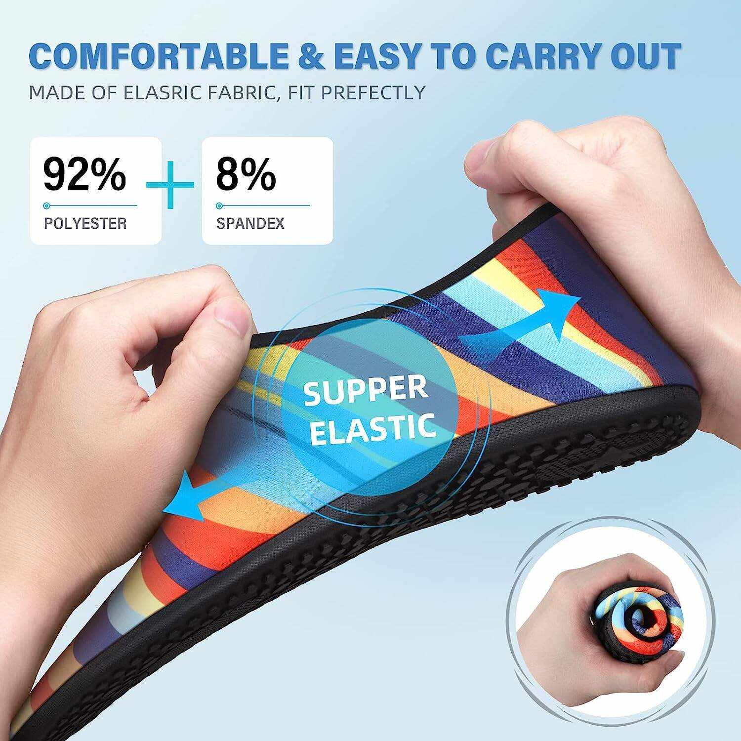 Water Shoes for Women Men Quick-Dry Aqua Socks Swim Beach Barefoot Yoga Exercise Wear Sport Accessories Pool Camping Must Haves Adult Youth Size