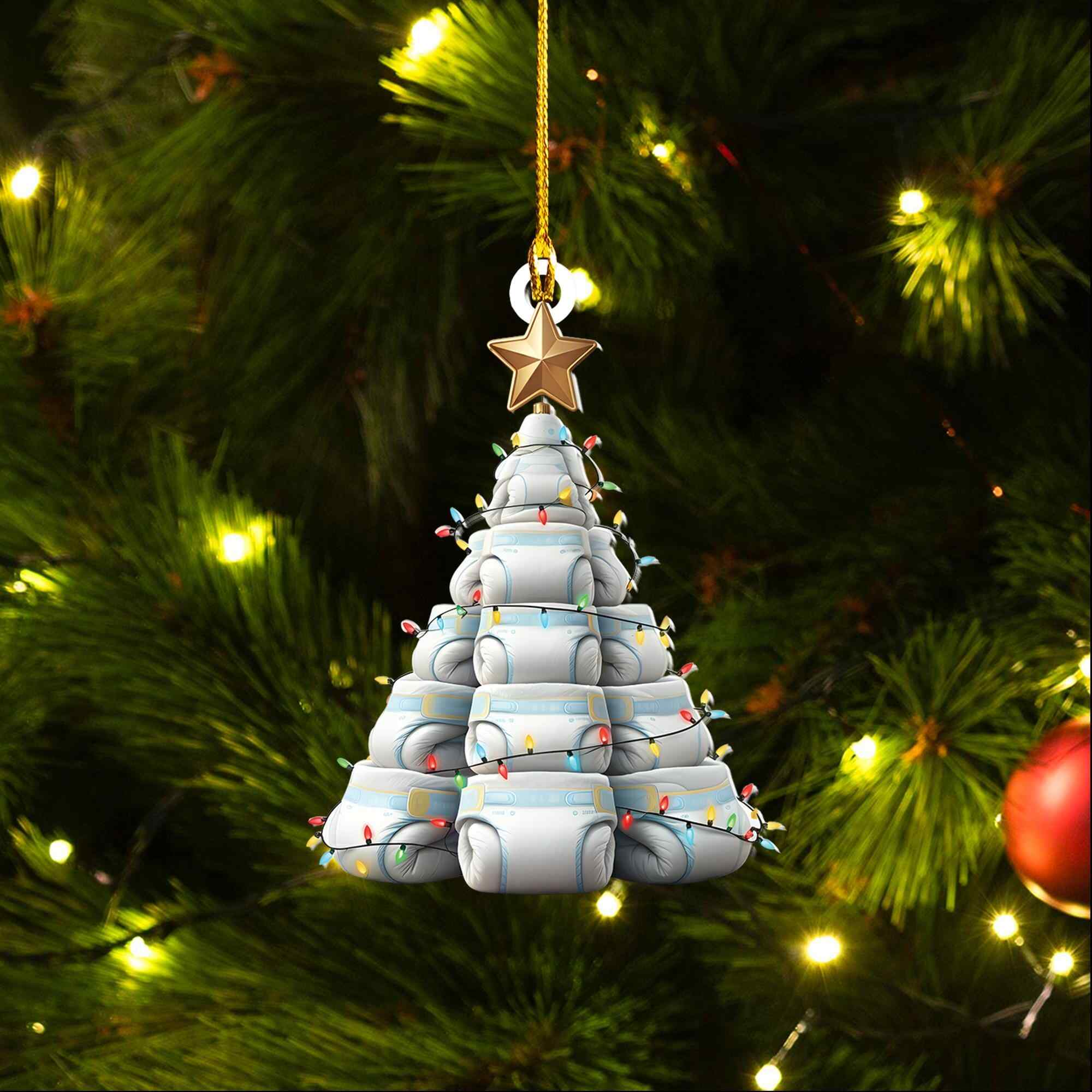Christmas Baby Diapers Ornament