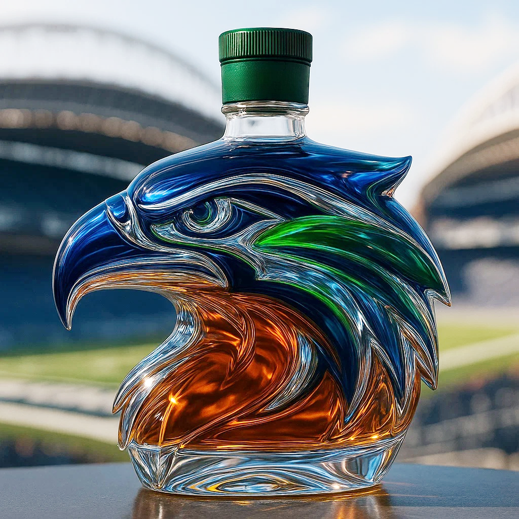 Seattle Seahawks  Limited Edition Whisky Bottle