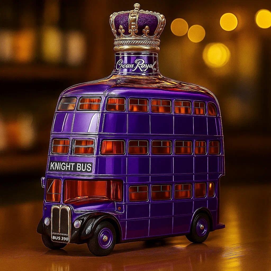 Knight Bus Whiskey Bottle