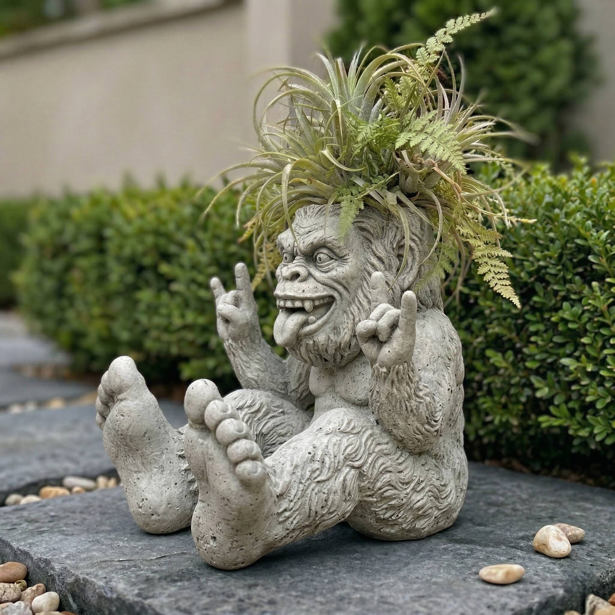 Rock On Bigfoot Planter – The Ultimate Yard Statement Piece!🦍