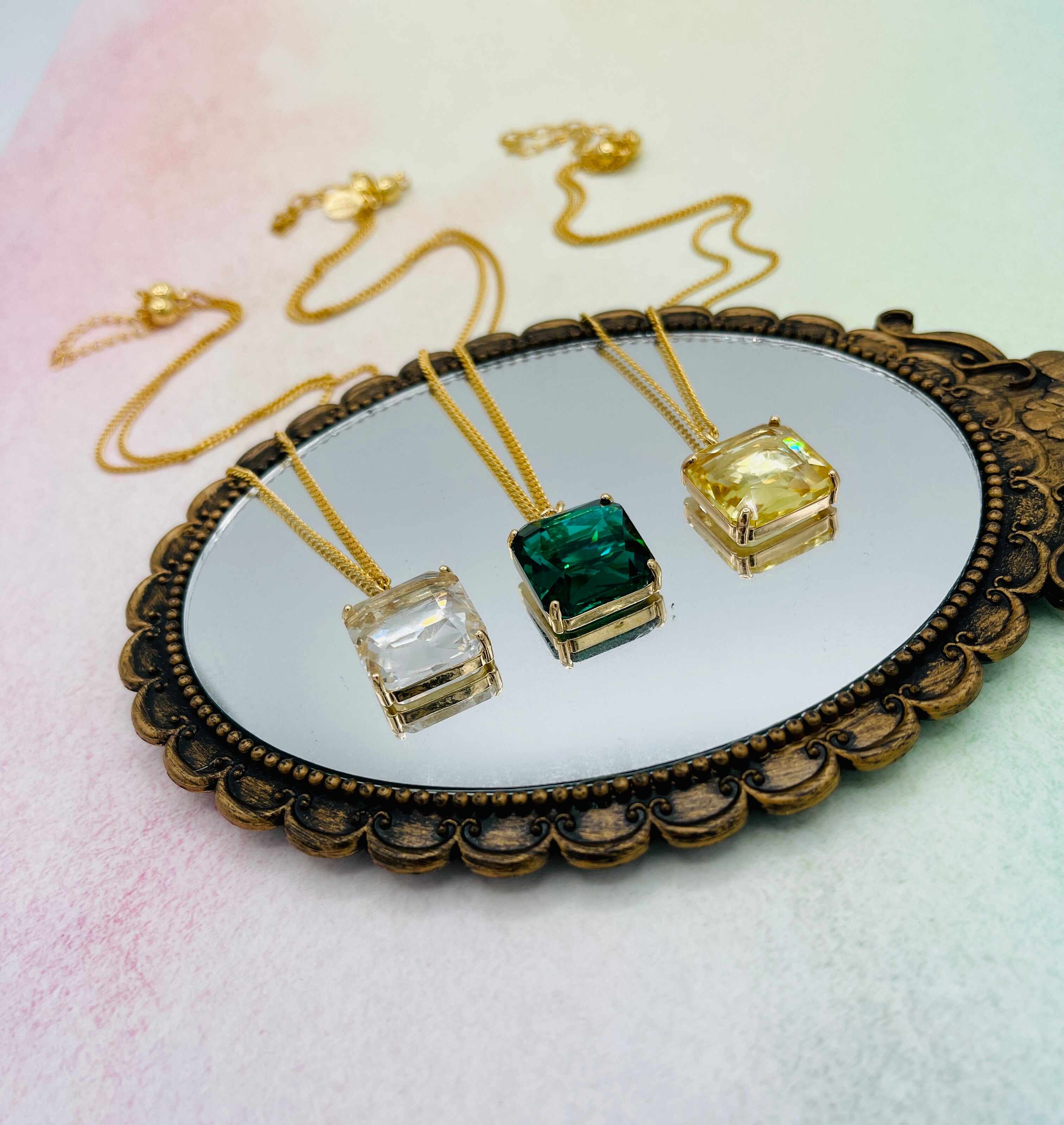 Melania Clara Gold Jazzy Necklace -Multiple Colors!