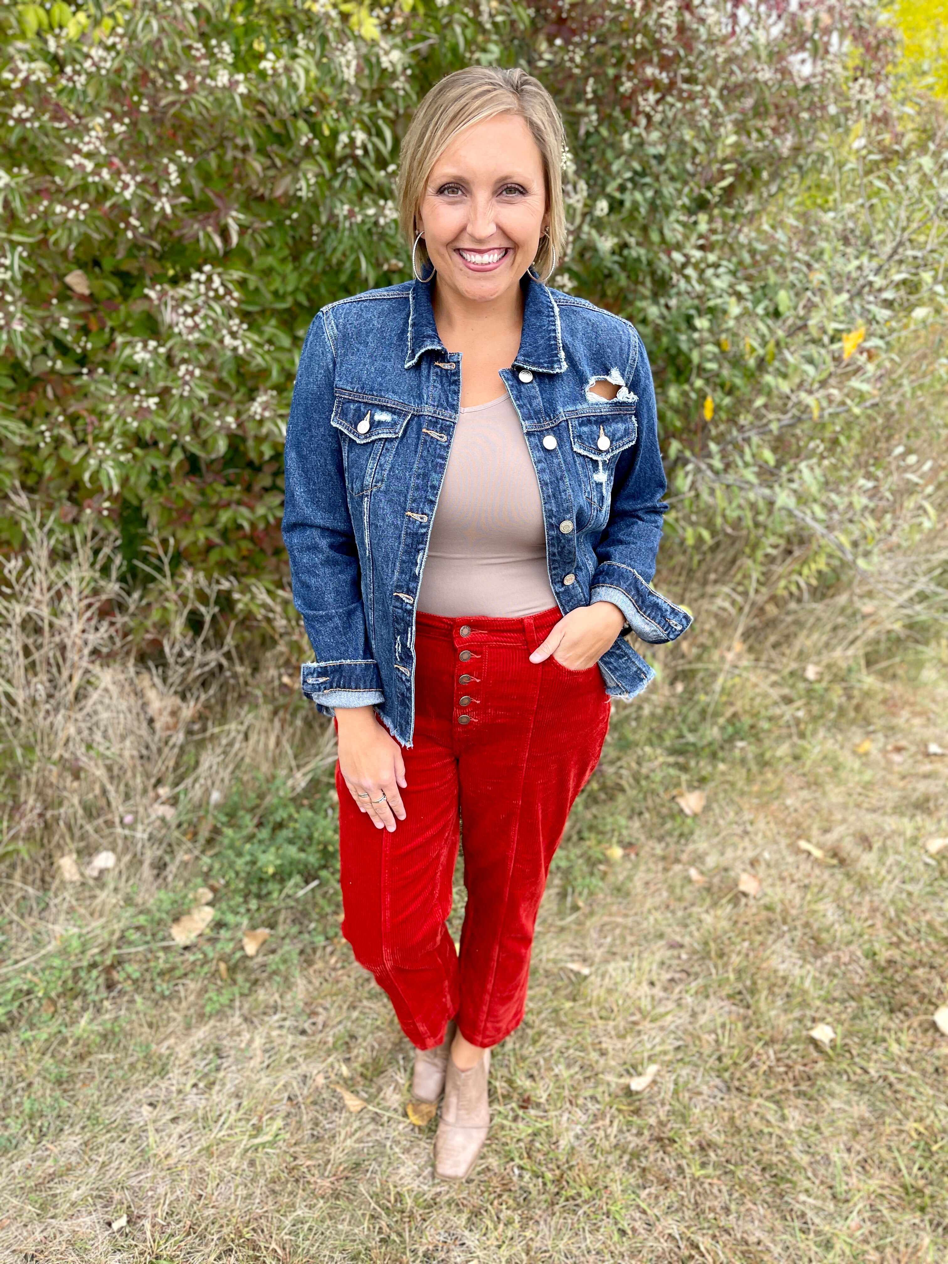 Plus/Reg Spice Up Your Life Corduroy Pants