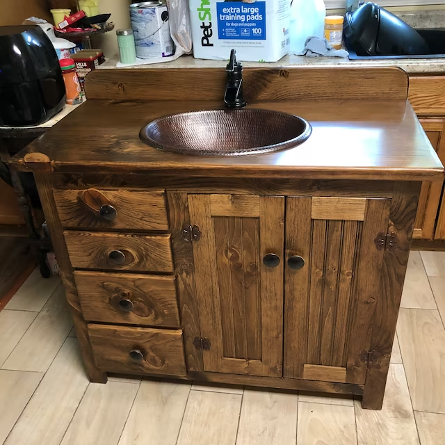 Rustic Farmhouse Vanity - 32