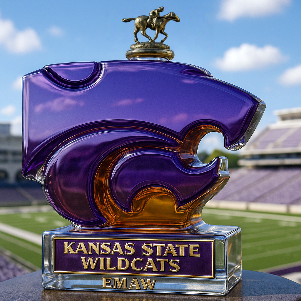 Kansas State Wildcats Limited-Edition Whiskey Bottle