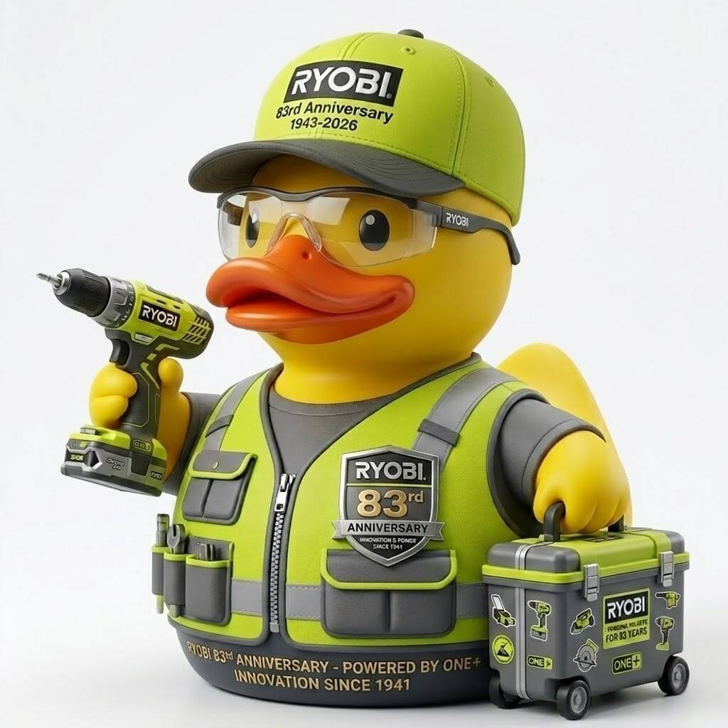 Ryobi 83th Anniversary Commemorative Duck