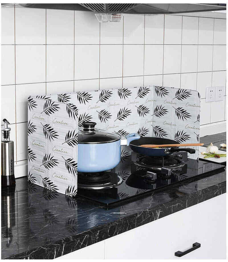 Aluminum Foldable Kitchen Gas Stove Baffle Plate