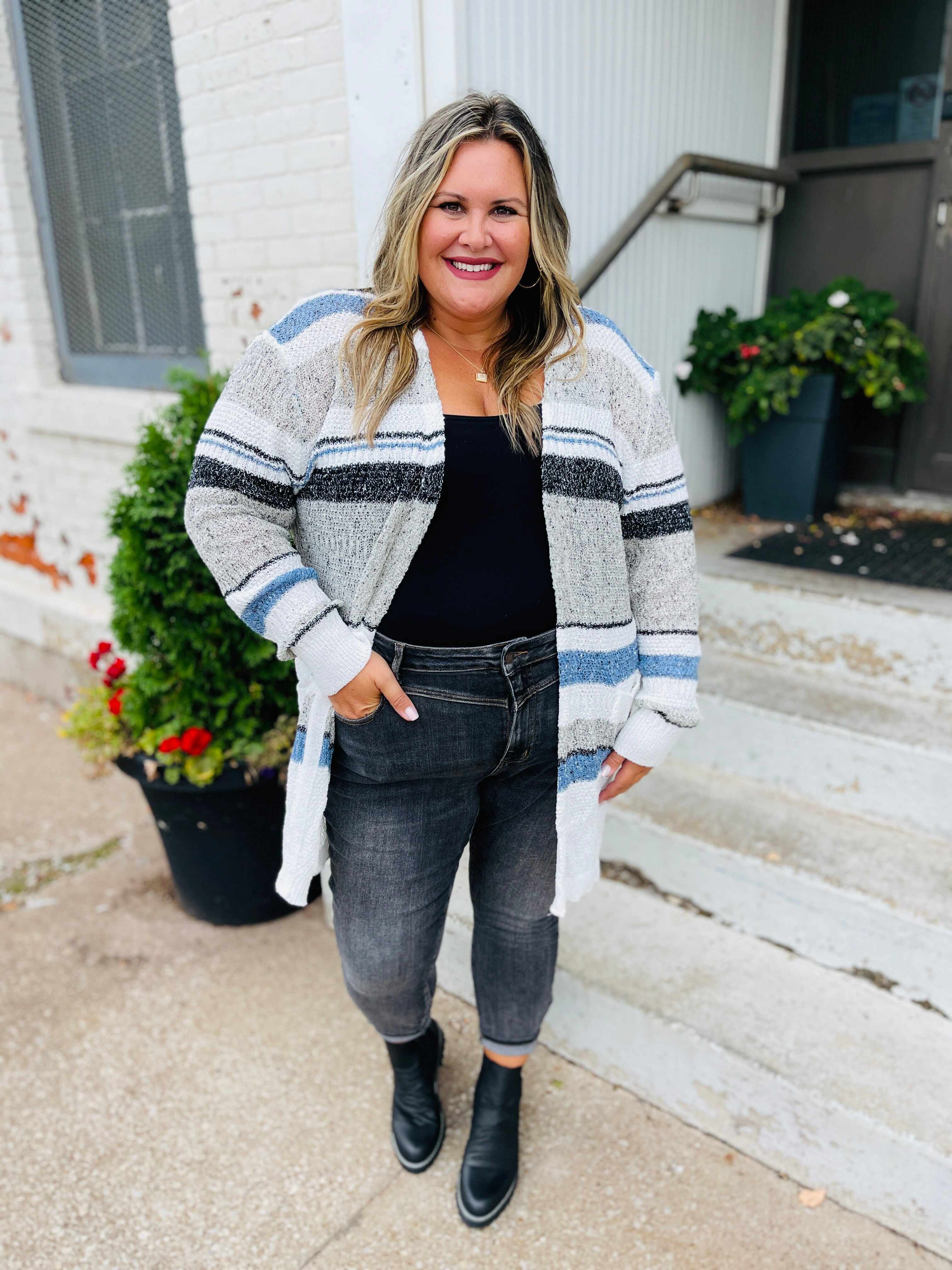 RESTOCK! Plus/Reg Shades of Grey Skinny Jeans