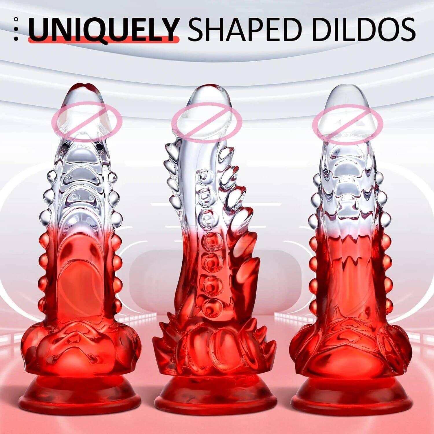 Clear Monster Dildo – Huge Realistic G-Spot Stimulator with Suction Cup