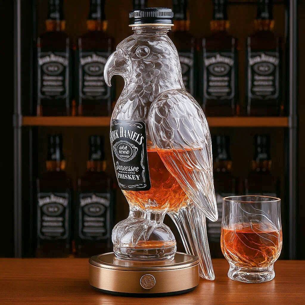 Parrot Whisky Bottle