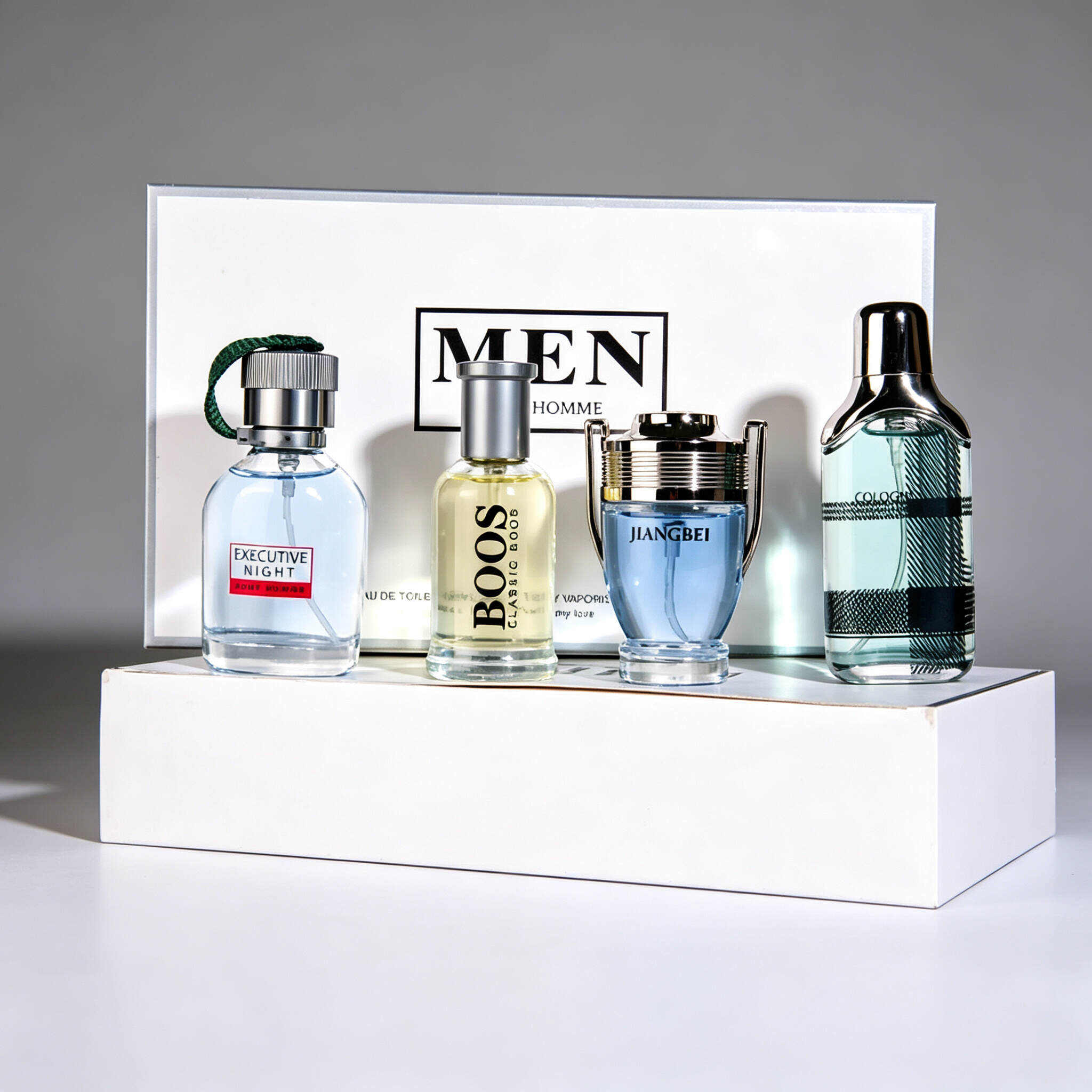 4 Pcs 25ml Refined Gentleman  Men Eau de Toilette Gift Set