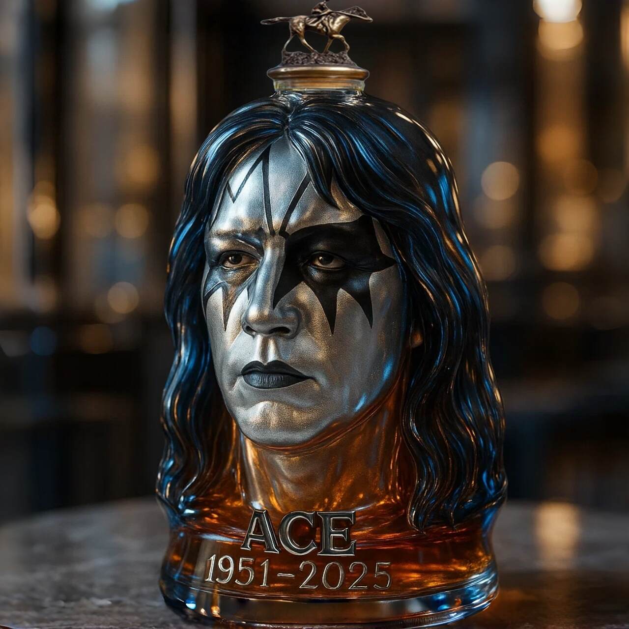 Ace Frehley Commemorative Whisky Bottle