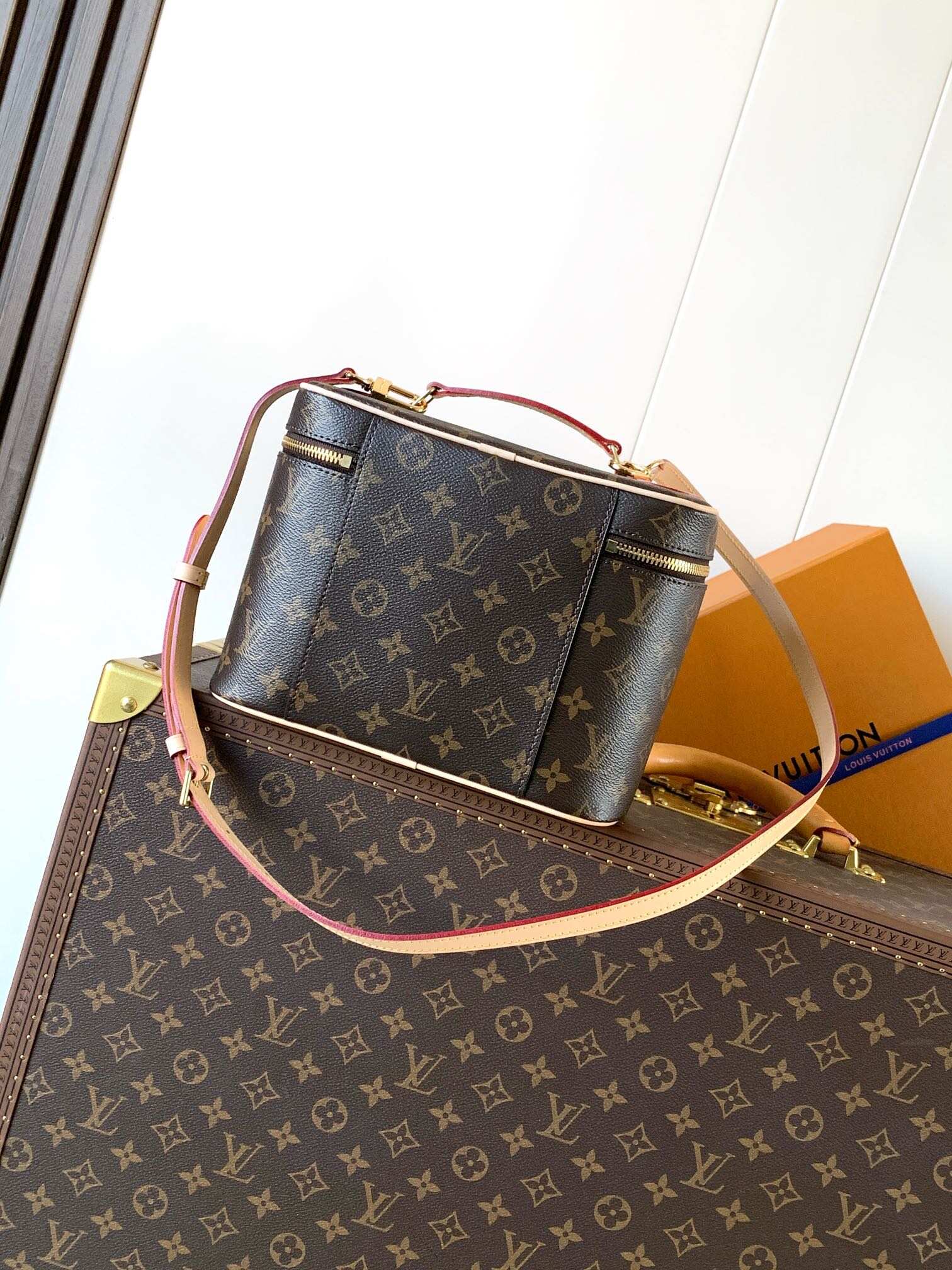 LOUIS VUITION NICE makeup bag with chips