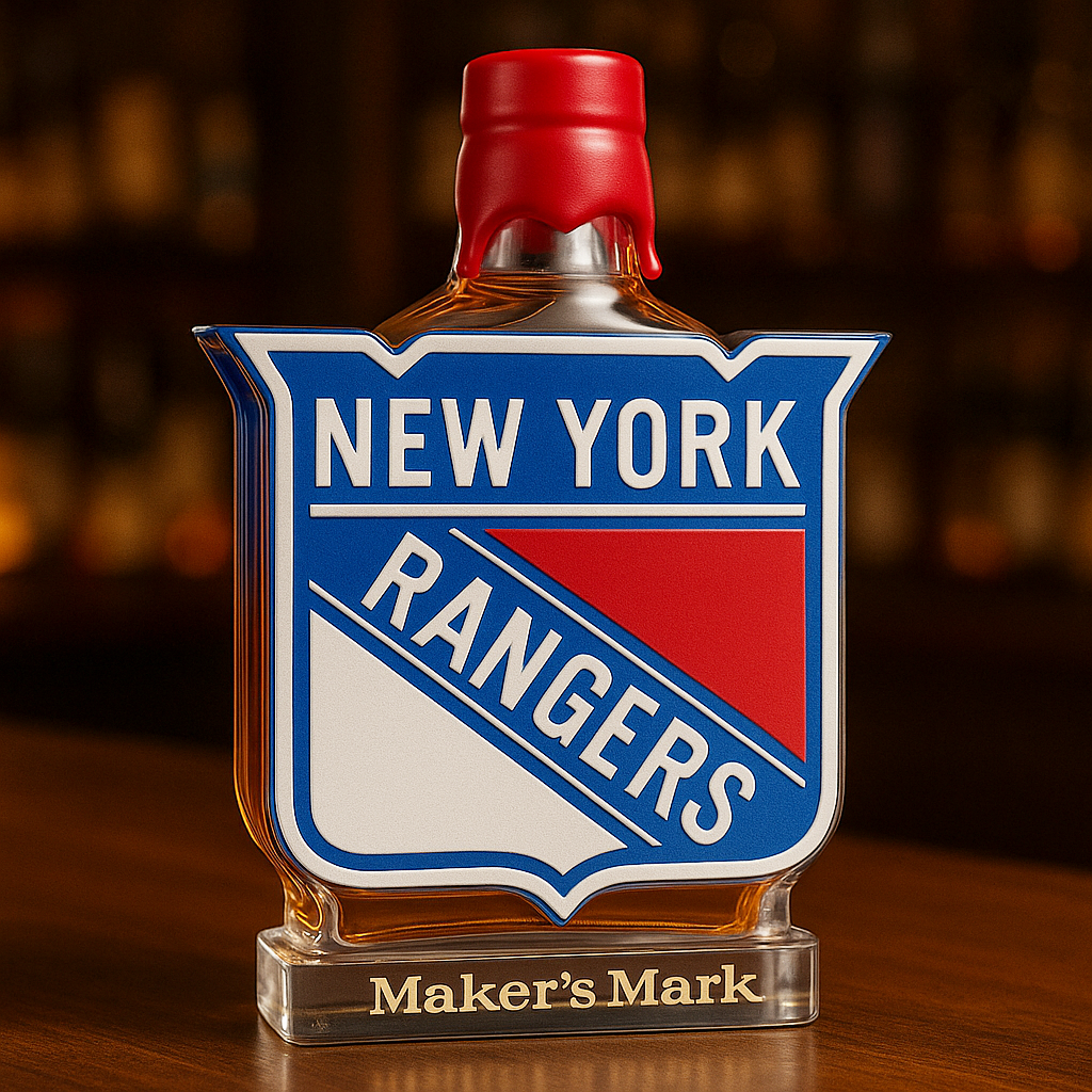 New York Rangers Whiskey Bottle